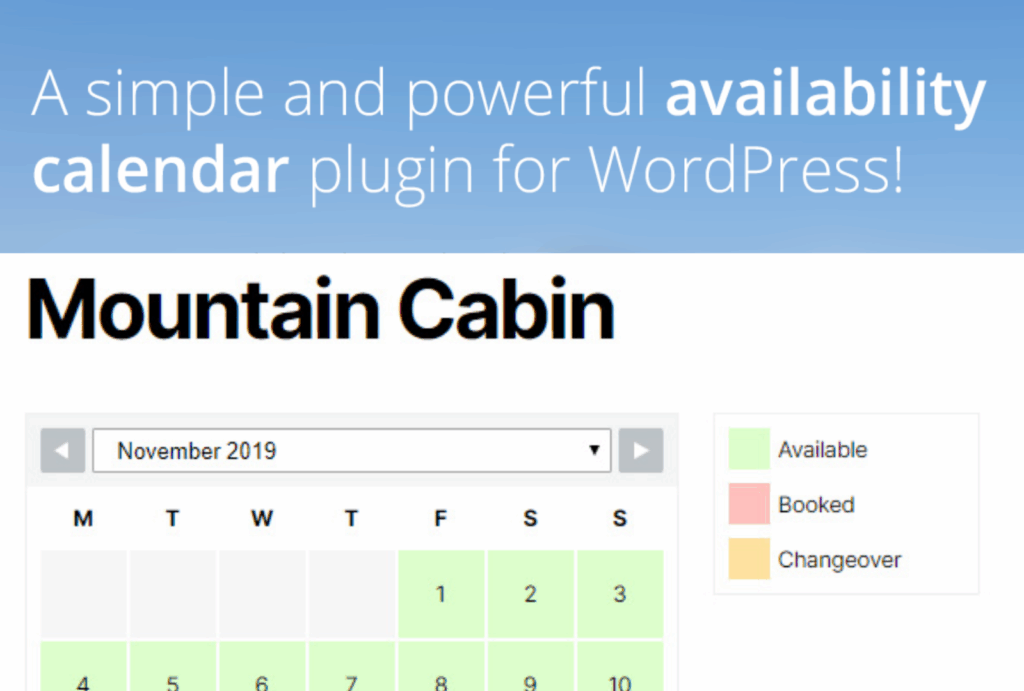 WP Simple Booking Calendar