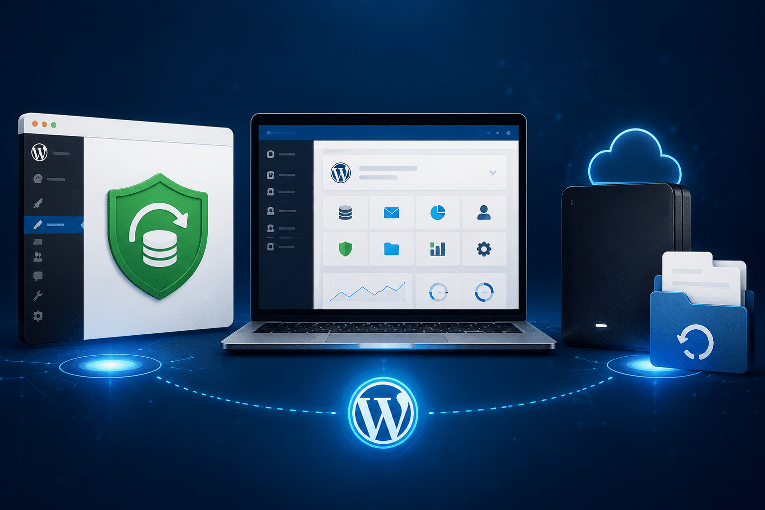 Comparativa de opciones para hacer backup WordPress con plugins y panel