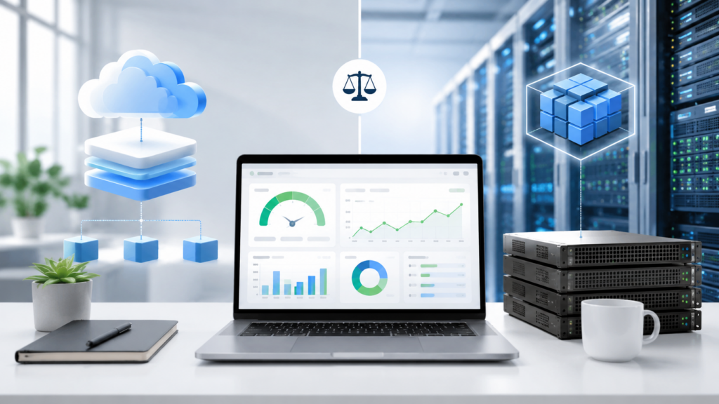 hosting de alto rendimiento vs VPS con panel de rendimiento web y servidores