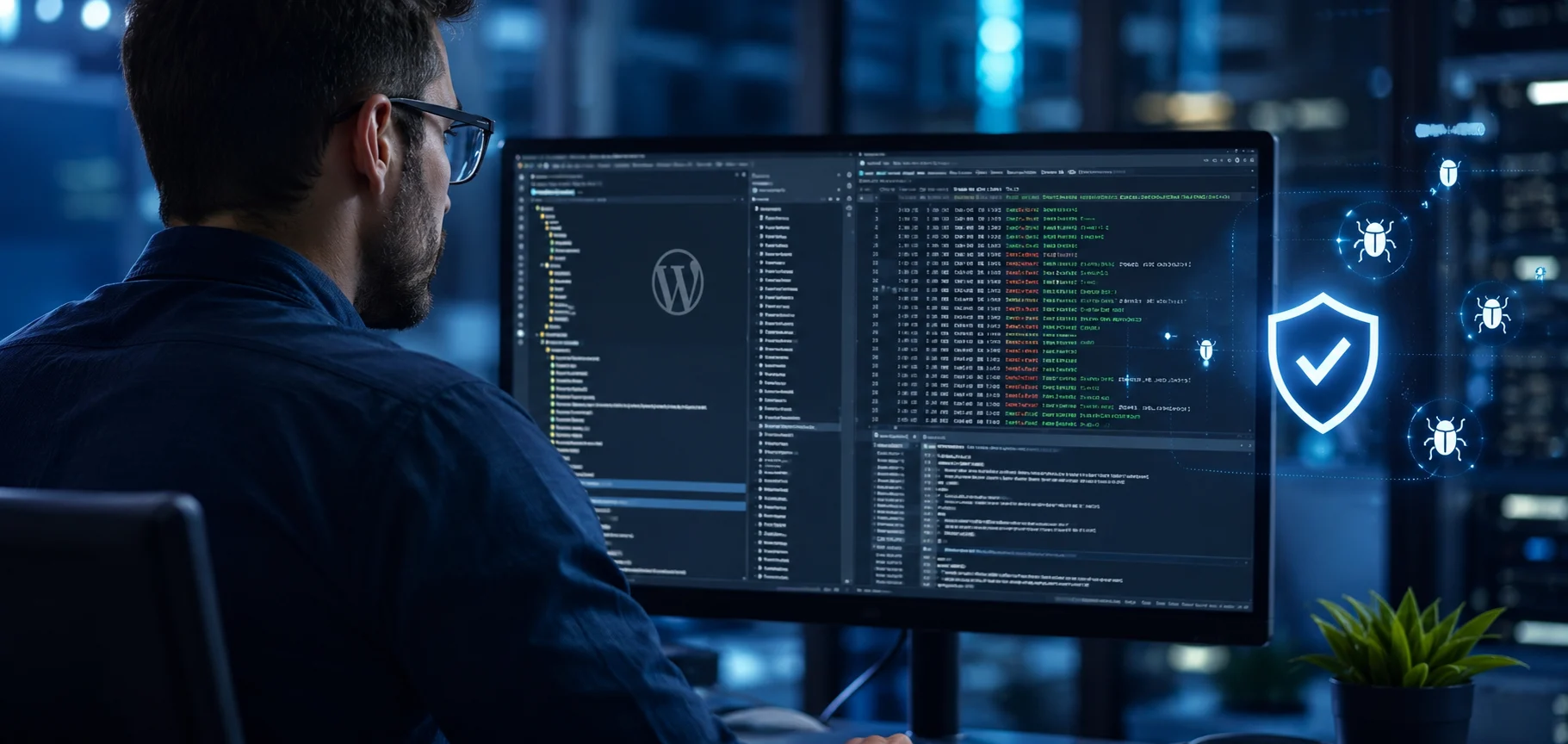 Revisión de archivos y registros para limpiar malware en WordPress